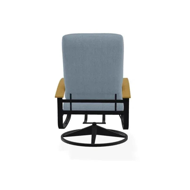 Belle Isle Cushion Swivel Rocker Polymer Arms - LOOMLAN - Telescope - Outdoor Accent Chairs