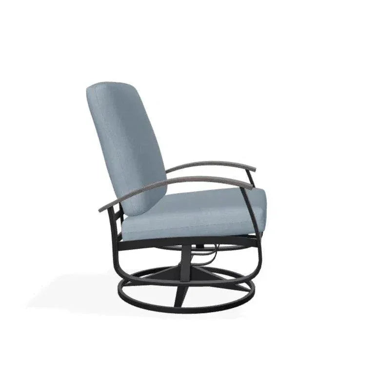 Belle Isle Cushion Swivel Rocker Polymer Arms - LOOMLAN - Telescope - Outdoor Accent Chairs