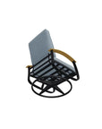 Belle Isle Cushion Swivel Rocker Polymer Arms - LOOMLAN - Telescope - Outdoor Accent Chairs