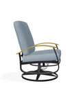 Belle Isle Cushion Swivel Rocker Polymer Arms - LOOMLAN - Telescope - Outdoor Accent Chairs