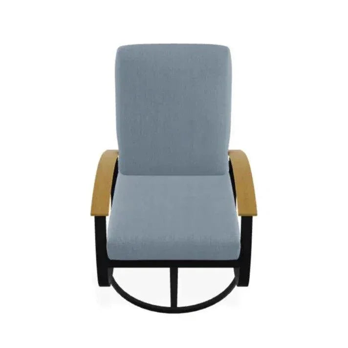 Belle Isle Cushion Swivel Rocker Polymer Arms - LOOMLAN - Telescope - Outdoor Accent Chairs