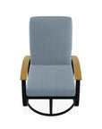 Belle Isle Cushion Swivel Rocker Polymer Arms - LOOMLAN - Telescope - Outdoor Accent Chairs