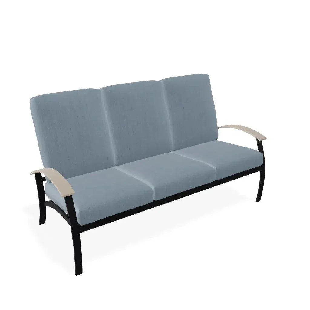 Telescope Belle Isle Cushion Three Seater Curved Arm Sofa