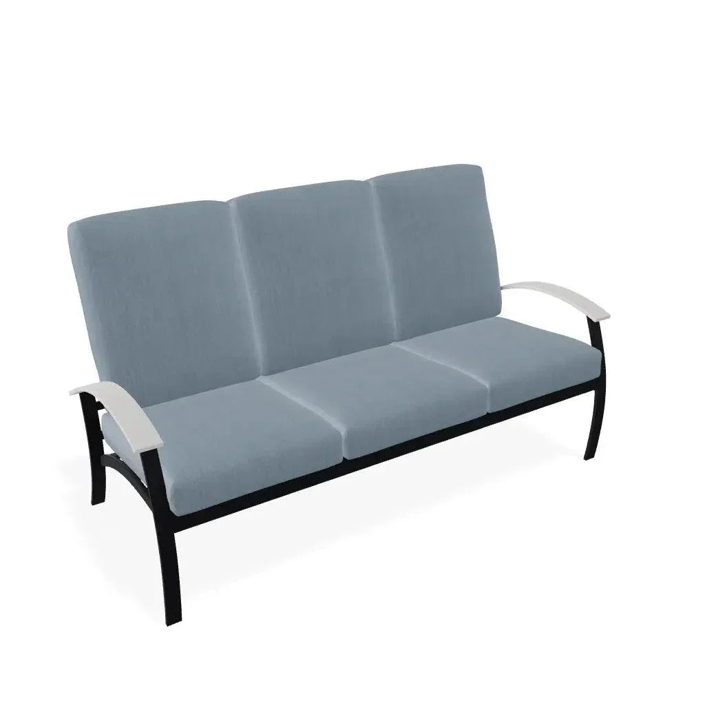 Telescope Belle Isle Cushion Three Seater Curved Arm Sofa