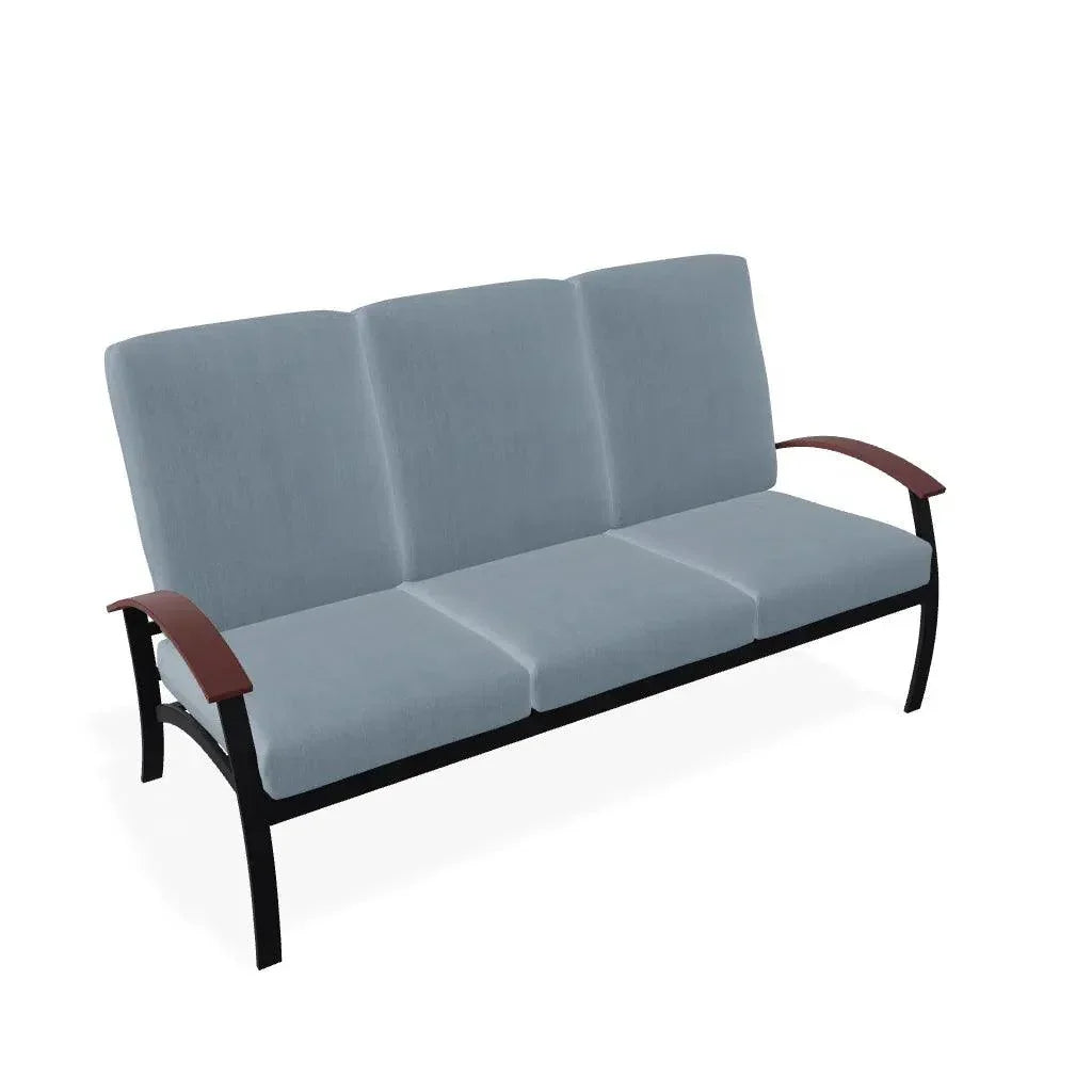 Telescope Belle Isle Cushion Three Seater Curved Arm Sofa