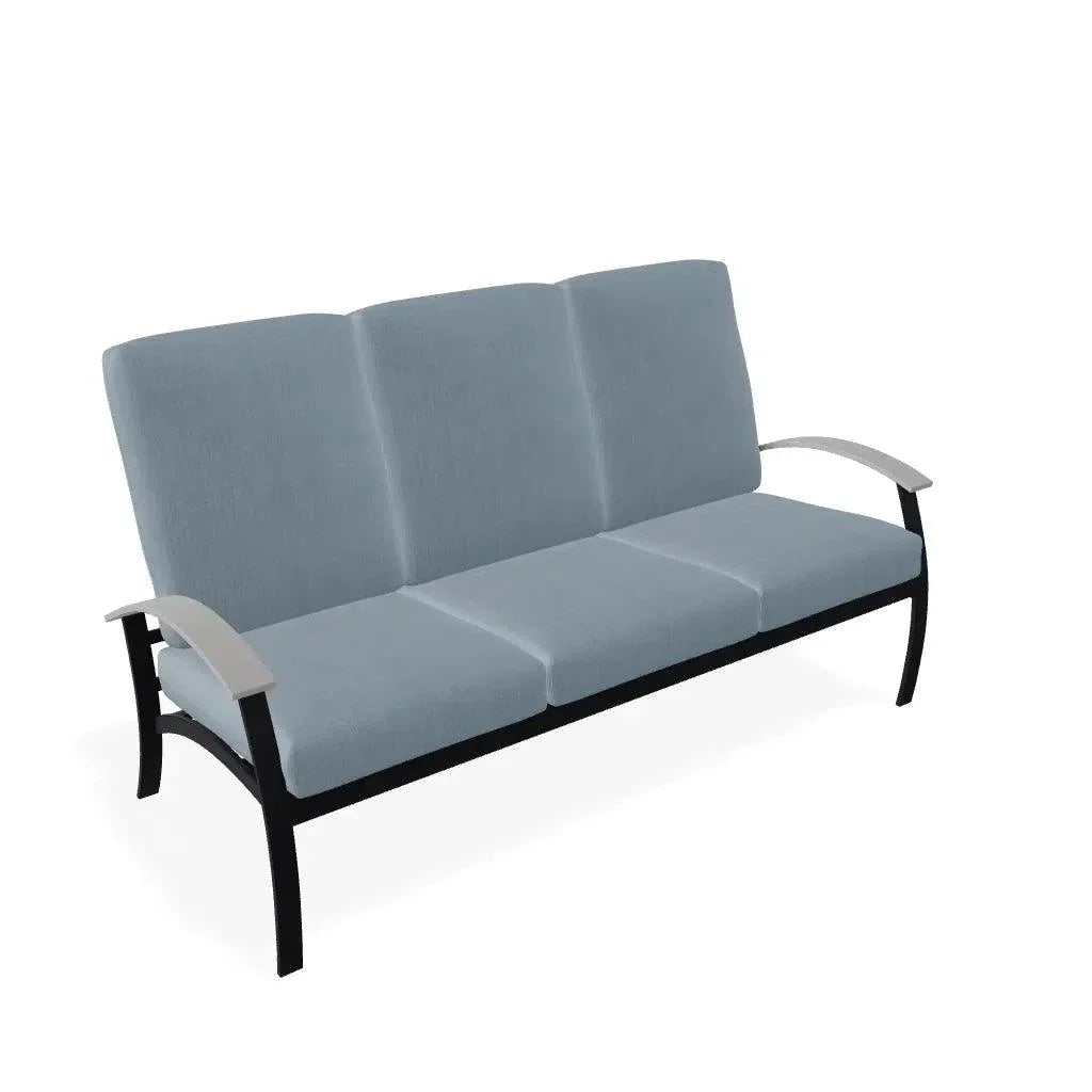 Telescope Belle Isle Cushion Three Seater Curved Arm Sofa