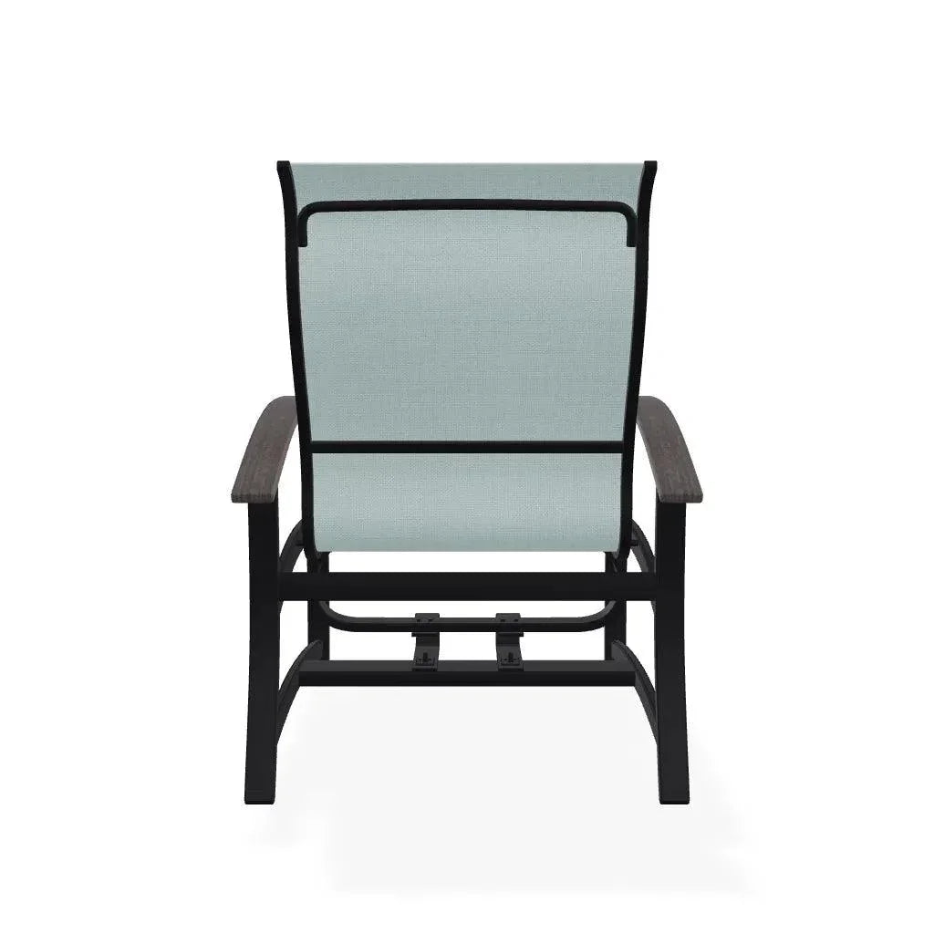 Belle Isle Hidden Motion MGP Armed Chat Chair - LOOMLAN - Telescope - Outdoor Accent Chairs