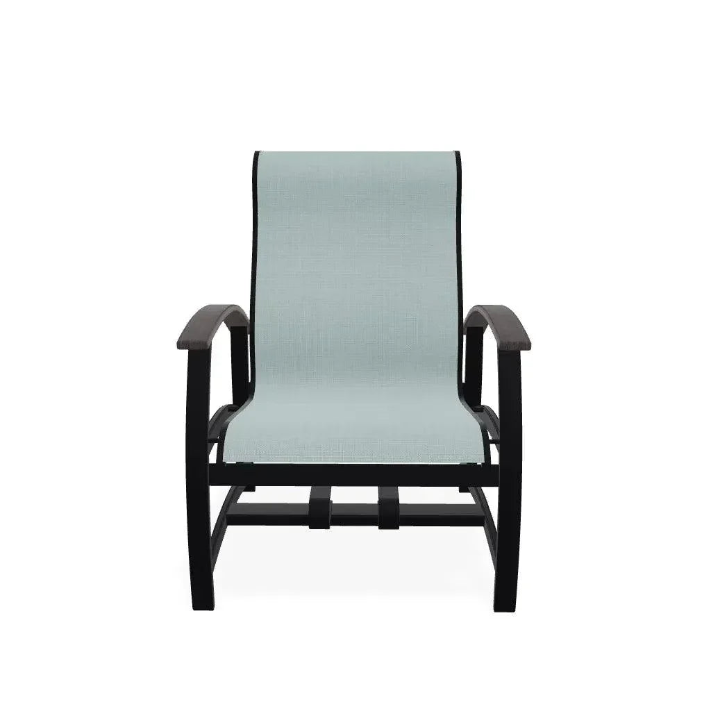 Belle Isle Hidden Motion MGP Armed Chat Chair - LOOMLAN - Telescope - Outdoor Accent Chairs