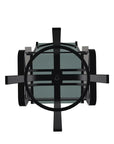 Belle Isle Hidden Motion Polymer Armed Chat Chair - LOOMLAN - Telescope - Outdoor Accent Chairs