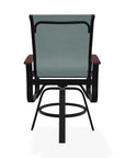 Belle Isle Hidden Motion Polymer Armed Chat Chair - LOOMLAN - Telescope - Outdoor Accent Chairs