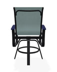 Belle Isle Hidden Motion Polymer Armed Chat Chair - LOOMLAN - Telescope - Outdoor Accent Chairs