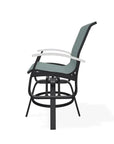 Belle Isle Hidden Motion Polymer Armed Chat Chair - LOOMLAN - Telescope - Outdoor Accent Chairs