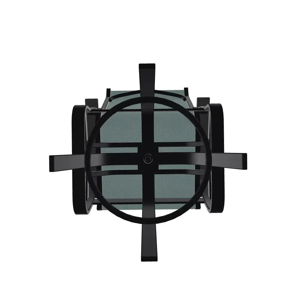 Belle Isle Hidden Motion Polymer Armed Chat Chair - LOOMLAN - Telescope - Outdoor Accent Chairs