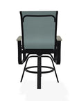 Belle Isle Hidden Motion Polymer Armed Chat Chair - LOOMLAN - Telescope - Outdoor Accent Chairs