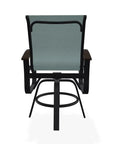 Belle Isle Hidden Motion Polymer Armed Chat Chair - LOOMLAN - Telescope - Outdoor Accent Chairs