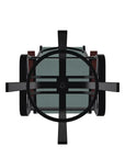 Belle Isle Hidden Motion Polymer Armed Chat Chair - LOOMLAN - Telescope - Outdoor Accent Chairs