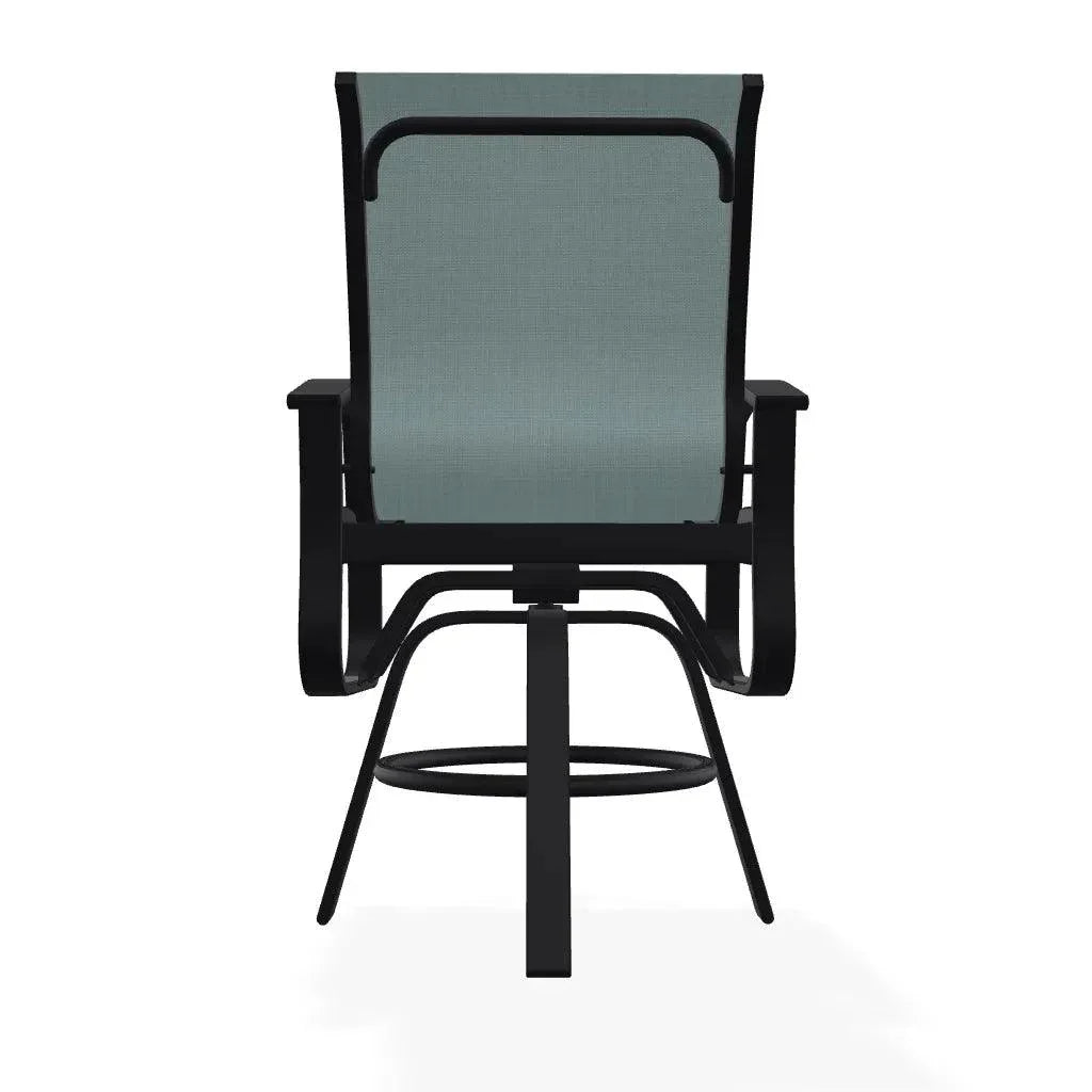 Belle Isle Hidden Motion Polymer Armed Chat Chair - LOOMLAN - Telescope - Outdoor Accent Chairs