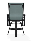 Belle Isle Hidden Motion Polymer Armed Chat Chair - LOOMLAN - Telescope - Outdoor Accent Chairs