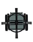 Belle Isle Hidden Motion Polymer Armed Chat Chair - LOOMLAN - Telescope - Outdoor Accent Chairs
