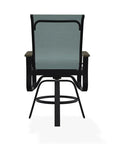 Belle Isle Hidden Motion Polymer Armed Chat Chair - LOOMLAN - Telescope - Outdoor Accent Chairs