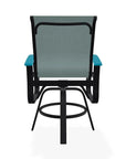 Belle Isle Hidden Motion Polymer Armed Chat Chair - LOOMLAN - Telescope - Outdoor Accent Chairs