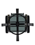 Belle Isle Hidden Motion Polymer Armed Chat Chair - LOOMLAN - Telescope - Outdoor Accent Chairs