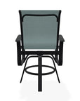 Belle Isle Hidden Motion Polymer Armed Chat Chair - LOOMLAN - Telescope - Outdoor Accent Chairs