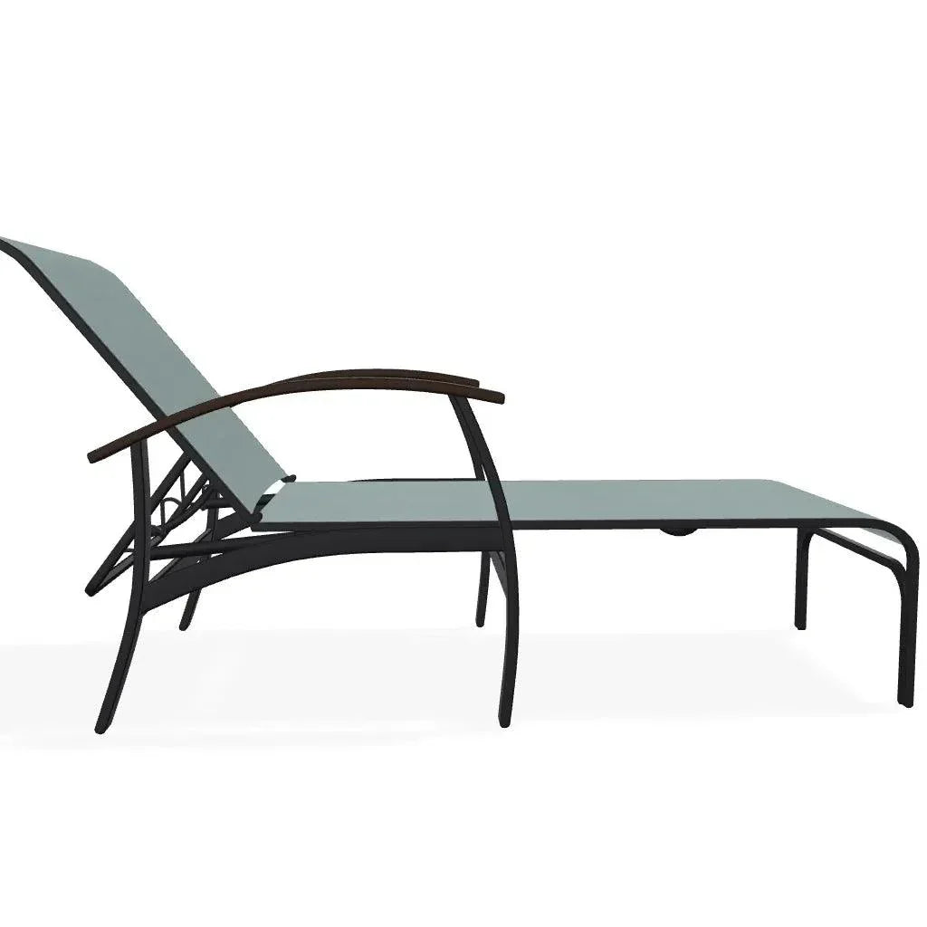 Belle Isle MGP Sling Four Position Lay - Flat Arms Chaise - LOOMLAN - Telescope - Outdoor Chaises