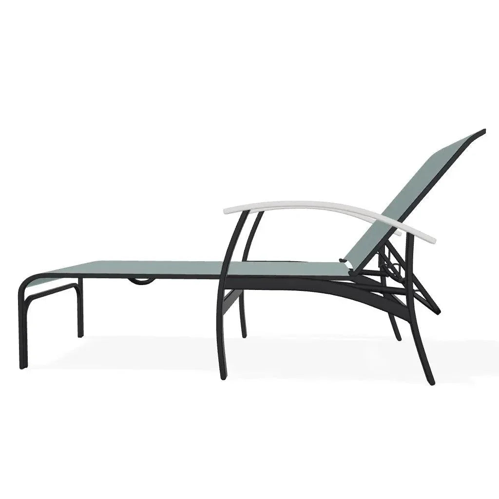 Belle Isle MGP Sling Four Position Lay - Flat Arms Chaise - LOOMLAN - Telescope - Outdoor Chaises