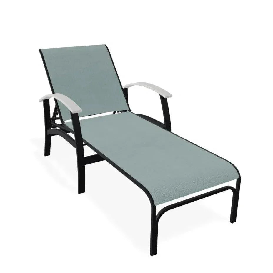 Belle Isle MGP Sling Four Position Lay - Flat Arms Chaise - LOOMLAN - Telescope - Outdoor Chaises