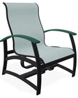 Belle Isle Multi - Position Polymer Armed Dining Chair - LOOMLAN - Telescope - Outdoor Dining Chairs