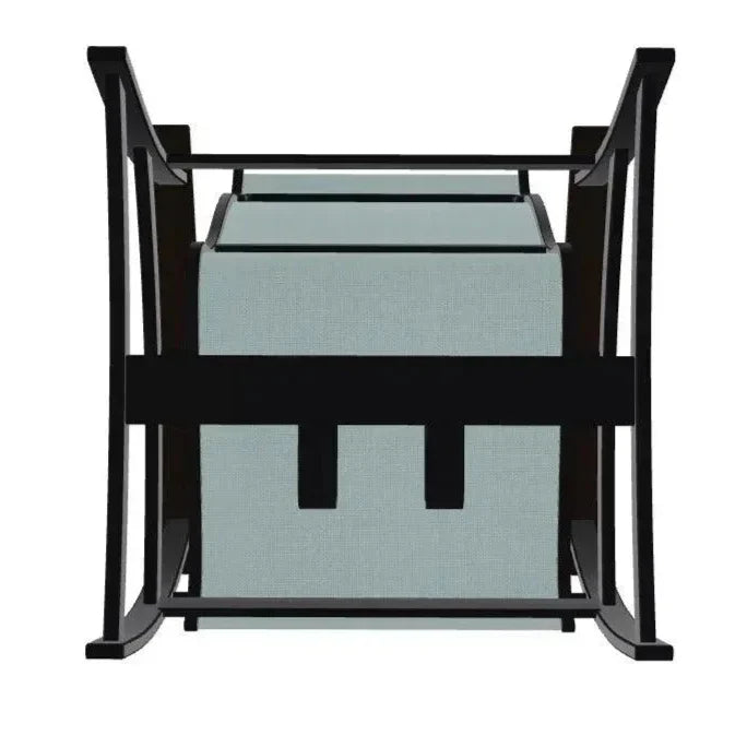 Belle Isle Multi - Position Polymer Armed Dining Chair - LOOMLAN - Telescope - Outdoor Dining Chairs