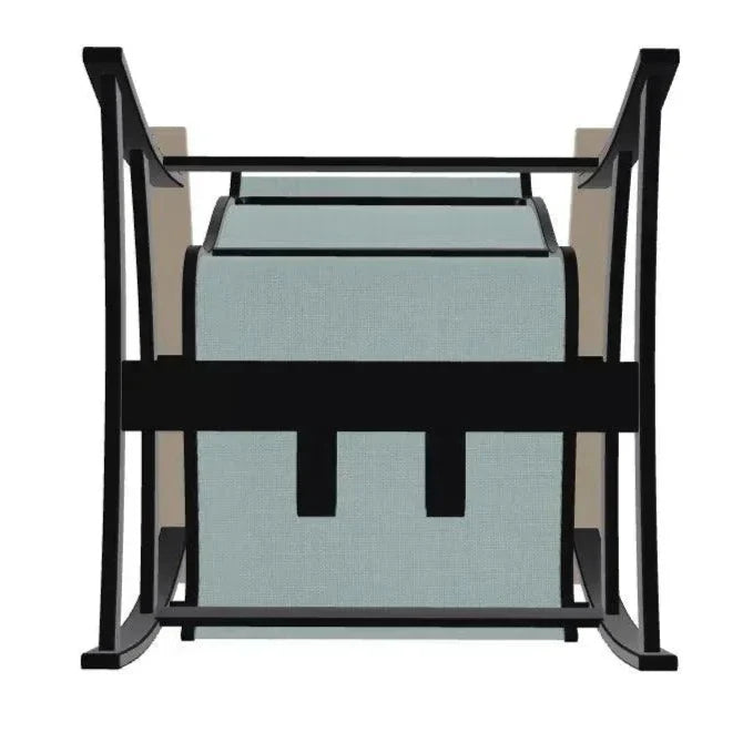 Belle Isle Multi - Position Polymer Armed Dining Chair - LOOMLAN - Telescope - Outdoor Dining Chairs