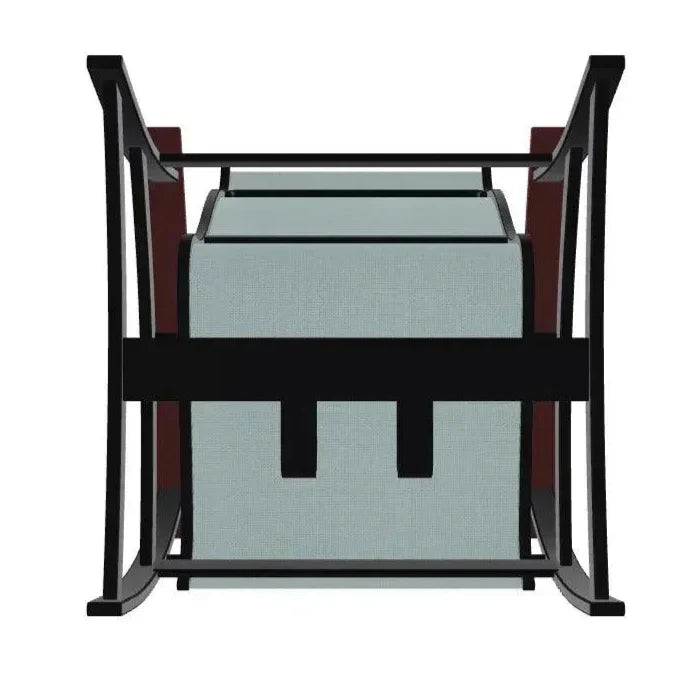 Belle Isle Multi - Position Polymer Armed Dining Chair - LOOMLAN - Telescope - Outdoor Dining Chairs