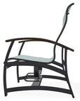 Belle Isle Multi - Position Polymer Armed Dining Chair - LOOMLAN - Telescope - Outdoor Dining Chairs
