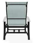 Belle Isle Multi - Position Polymer Armed Dining Chair - LOOMLAN - Telescope - Outdoor Dining Chairs