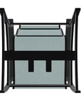 Belle Isle Multi - Position Polymer Armed Dining Chair - LOOMLAN - Telescope - Outdoor Dining Chairs