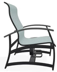 Belle Isle Multi - Position Polymer Armed Dining Chair - LOOMLAN - Telescope - Outdoor Dining Chairs