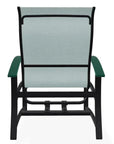 Belle Isle Multi - Position Polymer Armed Dining Chair - LOOMLAN - Telescope - Outdoor Dining Chairs