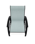 Belle Isle Multi - Position Polymer Armed Dining Chair - LOOMLAN - Telescope - Outdoor Dining Chairs