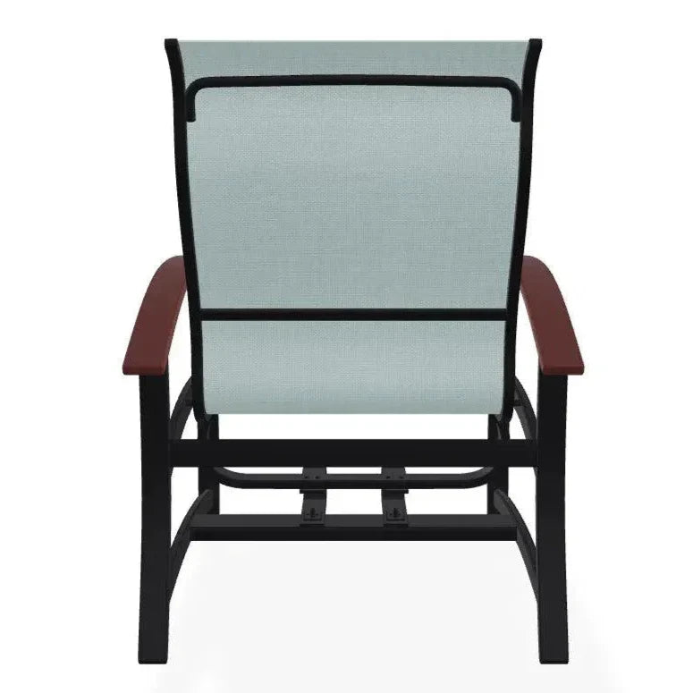 Belle Isle Multi - Position Polymer Armed Dining Chair - LOOMLAN - Telescope - Outdoor Dining Chairs