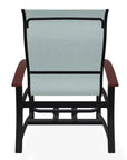 Belle Isle Multi - Position Polymer Armed Dining Chair - LOOMLAN - Telescope - Outdoor Dining Chairs