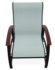 Belle Isle Multi - Position Polymer Armed Dining Chair - LOOMLAN - Telescope - Outdoor Dining Chairs
