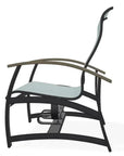 Belle Isle Multi - Position Polymer Armed Dining Chair - LOOMLAN - Telescope - Outdoor Dining Chairs