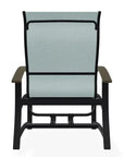 Belle Isle Multi - Position Polymer Armed Dining Chair - LOOMLAN - Telescope - Outdoor Dining Chairs