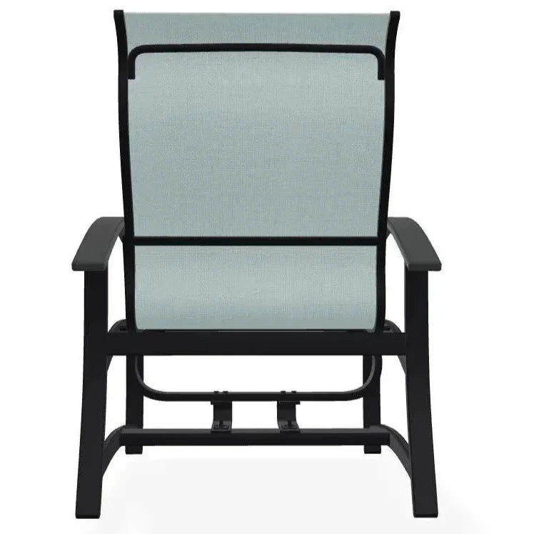 Belle Isle Multi - Position Polymer Armed Dining Chair - LOOMLAN - Telescope - Outdoor Dining Chairs
