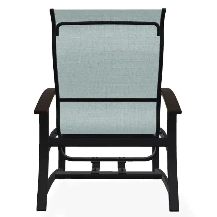 Belle Isle Multi - Position Polymer Armed Dining Chair - LOOMLAN - Telescope - Outdoor Dining Chairs