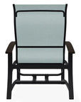Belle Isle Multi - Position Polymer Armed Dining Chair - LOOMLAN - Telescope - Outdoor Dining Chairs