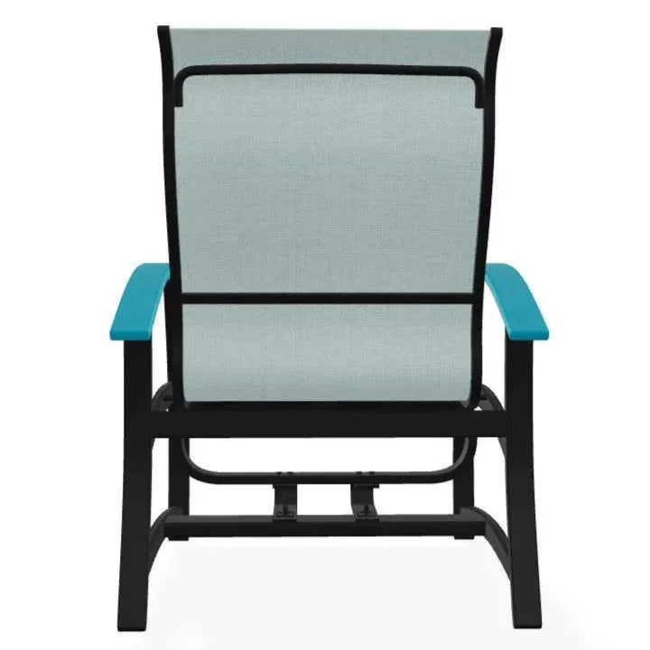 Belle Isle Multi - Position Polymer Armed Dining Chair - LOOMLAN - Telescope - Outdoor Dining Chairs