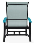 Belle Isle Multi - Position Polymer Armed Dining Chair - LOOMLAN - Telescope - Outdoor Dining Chairs